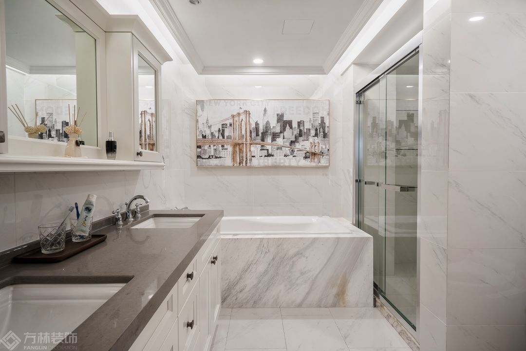 美式风格 164平美式空间感才更符合“家”的想象-卫生间